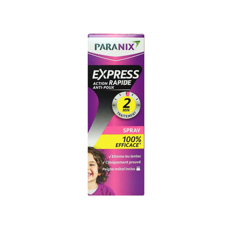 Anti-lice spray - Fast action - Paranix Express - 95ml