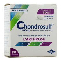 Chondrosulf 800 mg - Traitement Symptomatique de l'Arthrose - 30 Comprimés