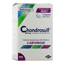 Chondrosulf 800 mg - Traitement Symptomatique de l'Arthrose - 90 Comprimés