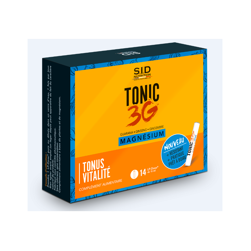 Tonic 3 G Magnésium - Tonus & Vitalité - S.I.D - 14 Doses