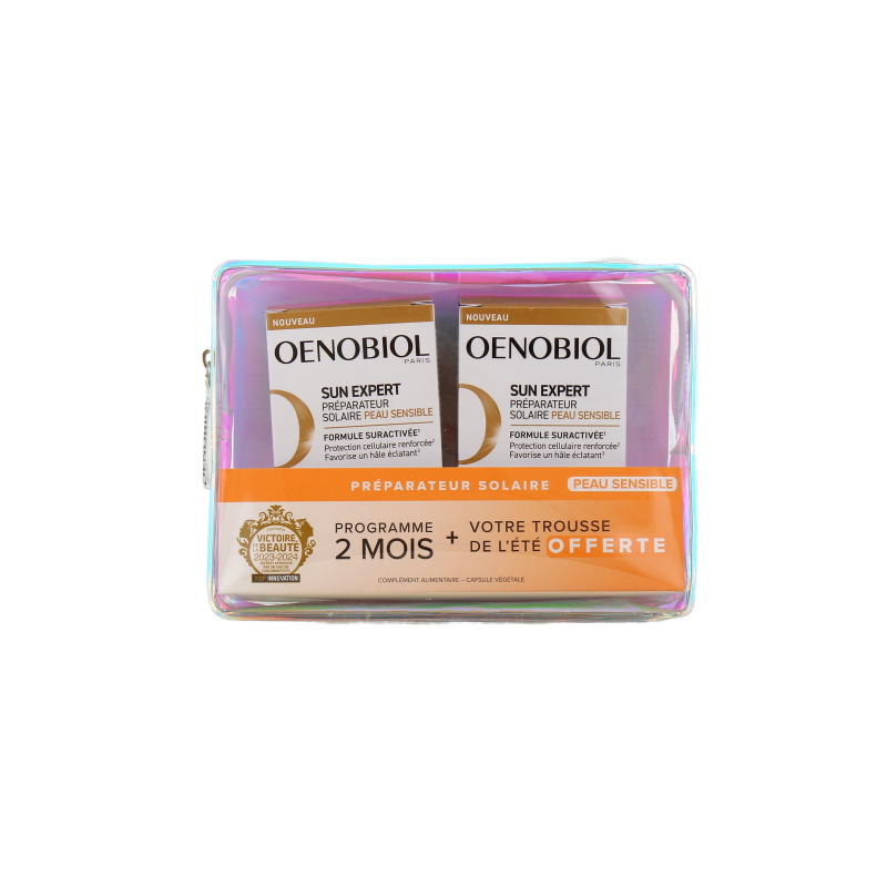 Low Sensitivity Sun Prep - Sun Expert - Oenobiol - 60 Capsules + 1 free kit