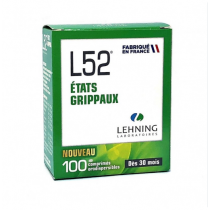 L52 - Etats Grippaux - Dès 30 mois - Lehning - 100 Comprimés orodispersibles