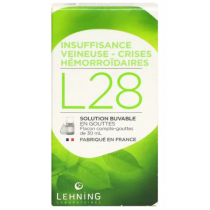 L28 - Troubles Veineux & Crises Hémorroïdaires - Lehning - 30ml