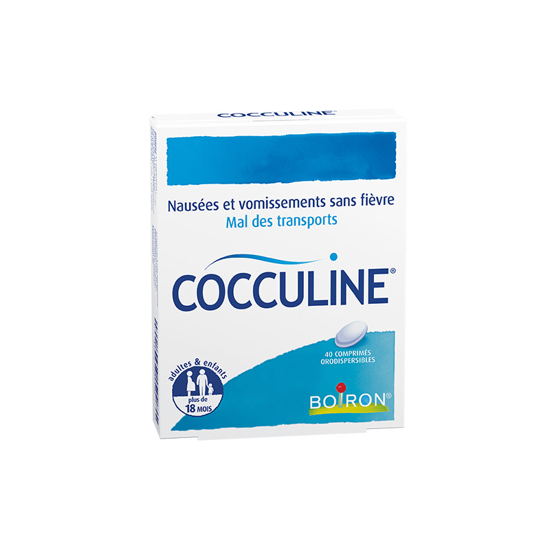 Cocculine - Nausées & Vomissements & Mal Des Transports - Boiron - 40 Comprimés Orodispersibles