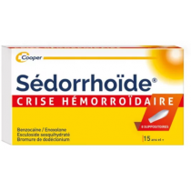Suppositoire Crise Hémorroïdaire - Sédorrhoïde - 8 Suppositoires