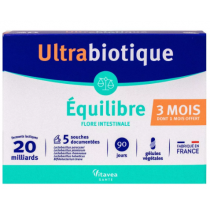 Ultrabiotique Equilibre 3 Mois Dont 1 Mois Offert - 90 Gélules