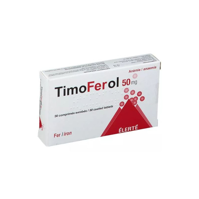 TimoFerol - Anémie Fer - 30 Comprimés