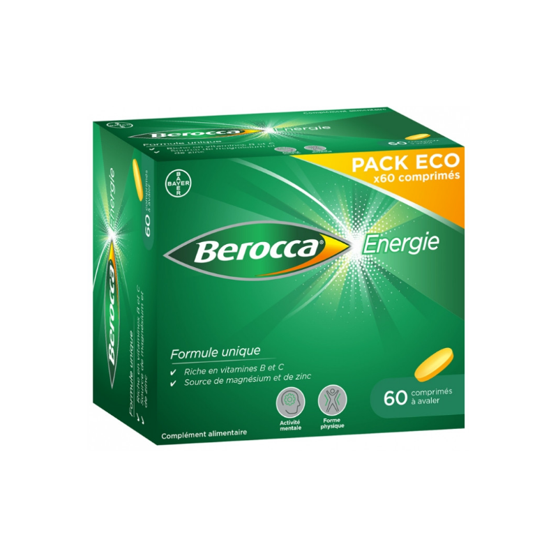 Berocca Energie - Fatigue Passagère - Boite de 60 comprimés