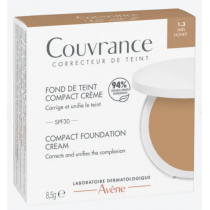 Foundation - Compact Cream - Honey - SPF 30 - Couvrance - Avène - 8,5g