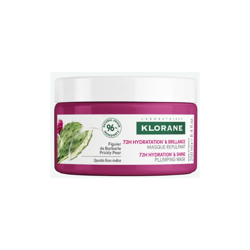 72h Plumping Mask - Hydration & Shine - Klorane - 250 ml