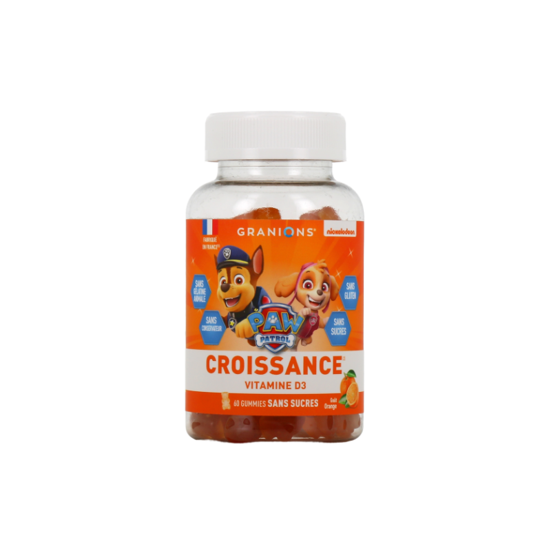 Vitamine D3 Enfant - Croissance - Pat Patrouille - 60 Gummies