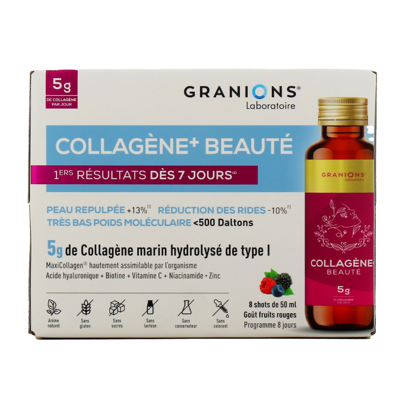 Collagen + Beauty - Marine Collagen - Granions - 8 Shots of 50 ml