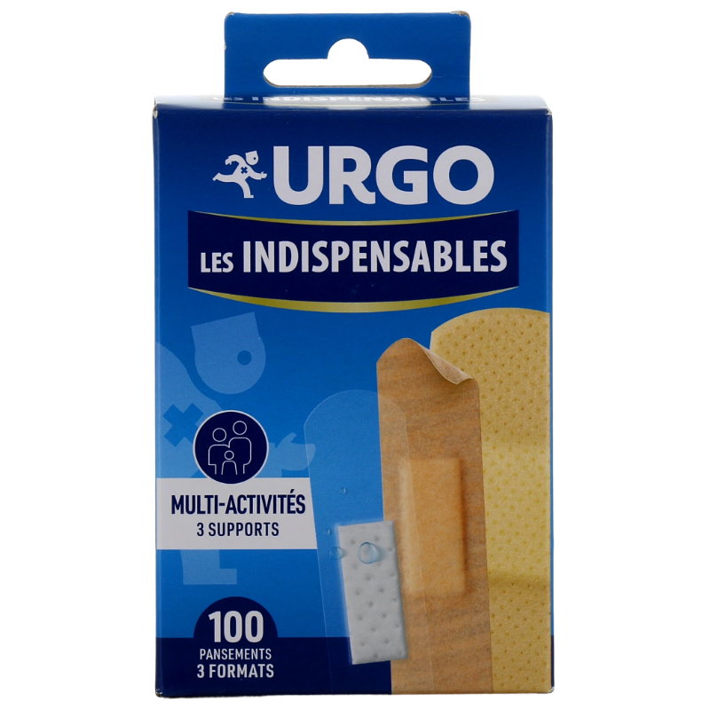 Dressings The Essentials - Multi-activity - Urgo - 100 Dressings - 3 Sizes