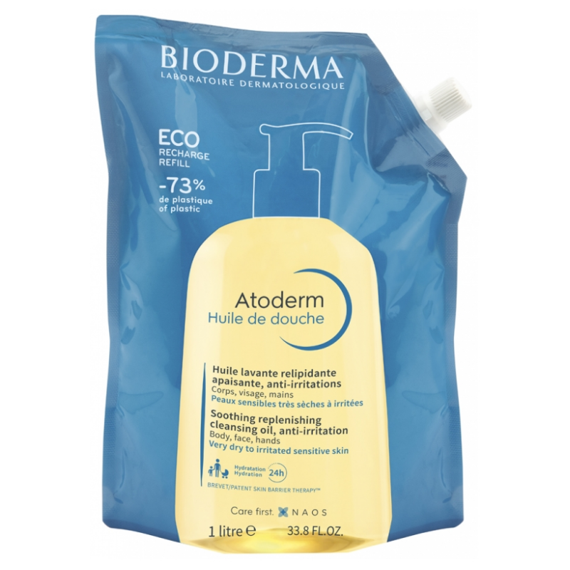 Recharge Huile de Douche - Atoderm - Anti-irritations - Bioderma - 1 Litre