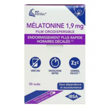 Mélatonine 1,9 mg - Endormissement - Horaires Décalés - 30 Films Orodispersible