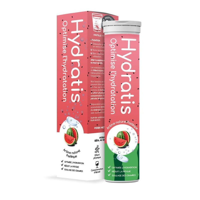 Hydratis Watermelon - optimises hydration - 20 effervescent tablets