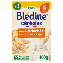 Blédine - Saveur Briochée - Dès 8 Mois - Blédina - 400 g