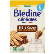 Blédine - Wheat & Cocoa Flavor - From 6 Months - Blédina - 400 g