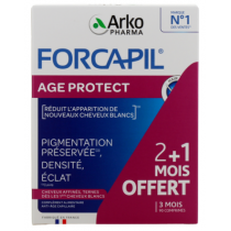 Forcapil - Age Protect - Cheveux Affinés, Ternes - ArkoPharma - 90 comprimés