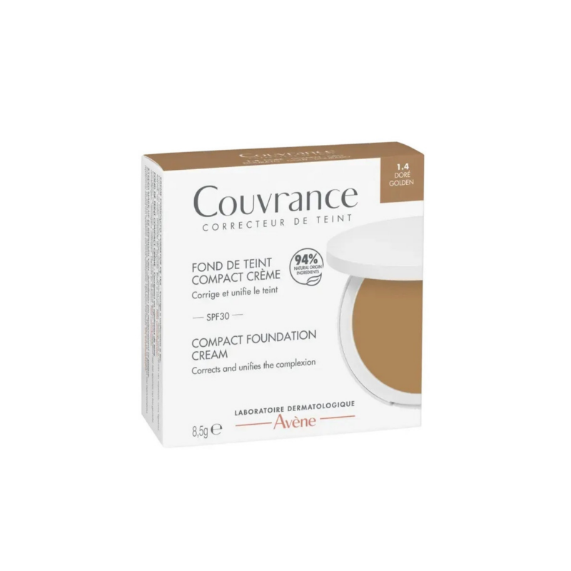 Fond de Teint - Compact Crème - Doré - SPF 30 - Couvrance - Avène - 8,5g