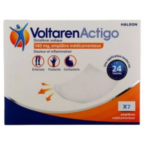 Emplâtre Médicamenteux 140 mg - Douleur et Inflammation - VoltarenActigo - 7 Emplâtres