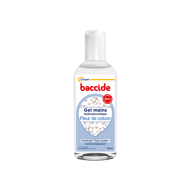 Hydroalcoholic Hand Gel - Cotton Flower - Baccide - 100 ml