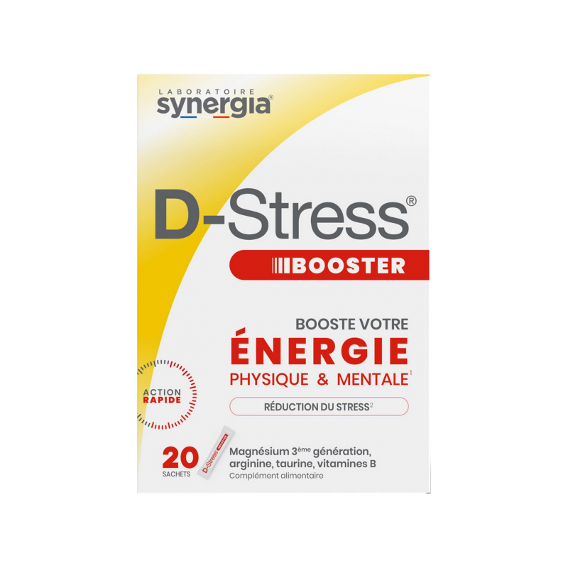 D-Stress Booster - Fatigue et Stress - Complément Alimentaire - 20 Sachets