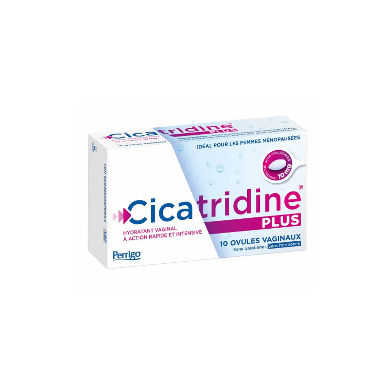 Cicatridine Plus - Hydratant Vaginal - 10 Ovules