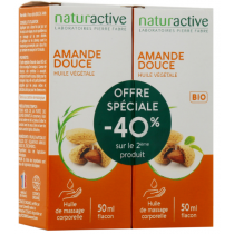 Organic Sweet Almond Oil - Naturactive - Offer 2 X 50 ml