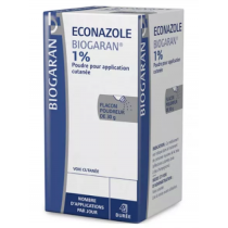 Econazole - Poudre talc - Traitement Mycose - Biogaran - 30g