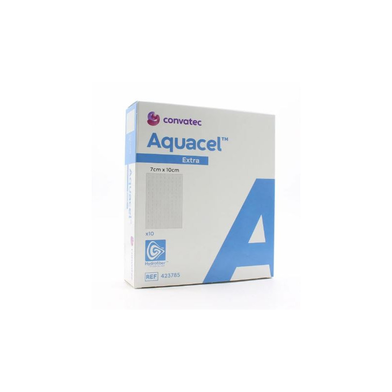 Aquacel Extra, 10 Hydrocolloid Dressings 7 x 10 cm