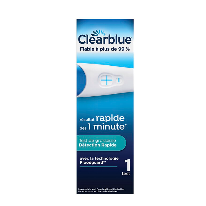 Test de Grossesse - 1 Minute Seulement -  Clearblue  - 1 Test de Grossesse