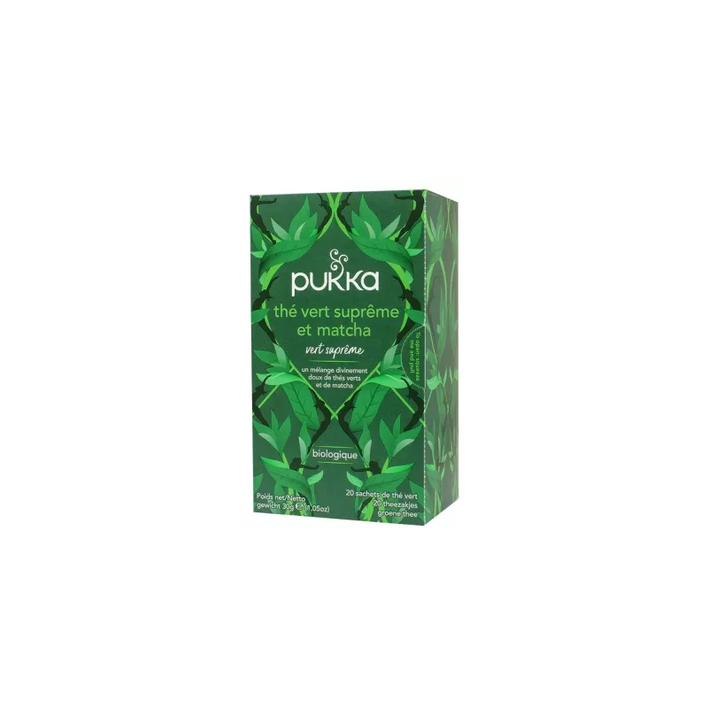 Matcha Supreme Green Tea - Organic - Pukka - 20 Sachets