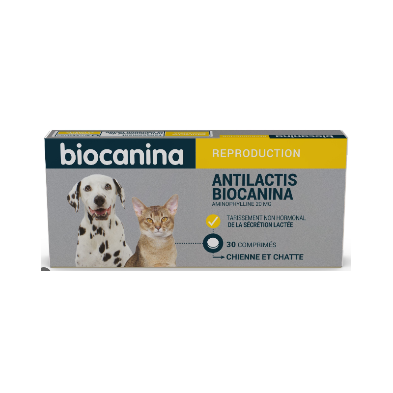 Antilactis - Tarissement non hormonal - Sécrétion Lactée - Biocanina - 30 comprimés