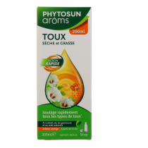 Sirop Toux Sèche & Grasse - Phytosun Aroms - Arôme Orange - 200ml