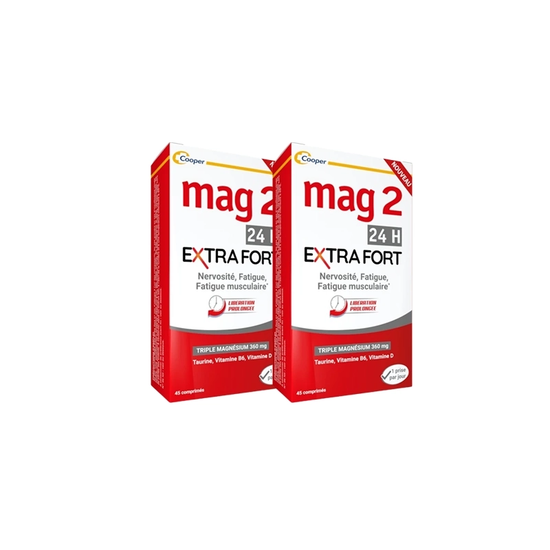 Mag 2 Magnesium 24H Extra Strength - 1 Take Per Day - 2 X 45 Tablets