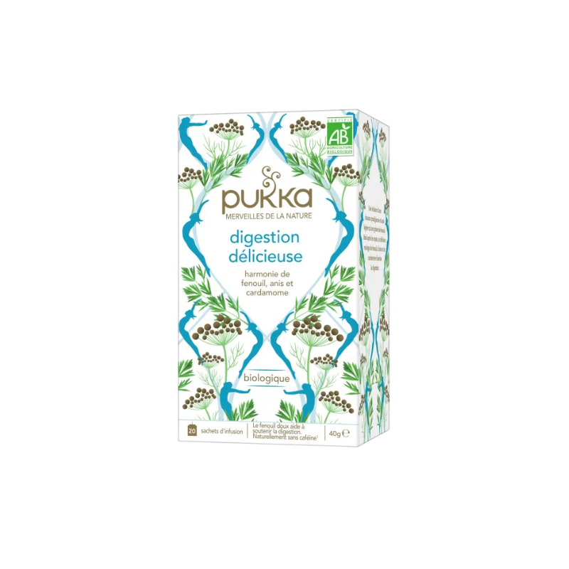 Delicious Digestion Herbal Tea - Organic - Pukka - 20 teabags