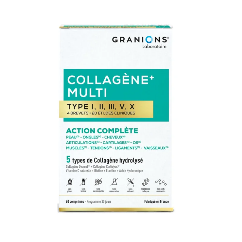 Collagène Multi Action Complète - Granions - 60 Comprimés