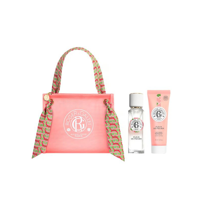 Beneficial Fig Flower Scented Water Kit and its Body Milk - Roger Gallet