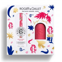 Red Ginger Scented Water Gift Set - Roger Gallet - 100ml + free candle