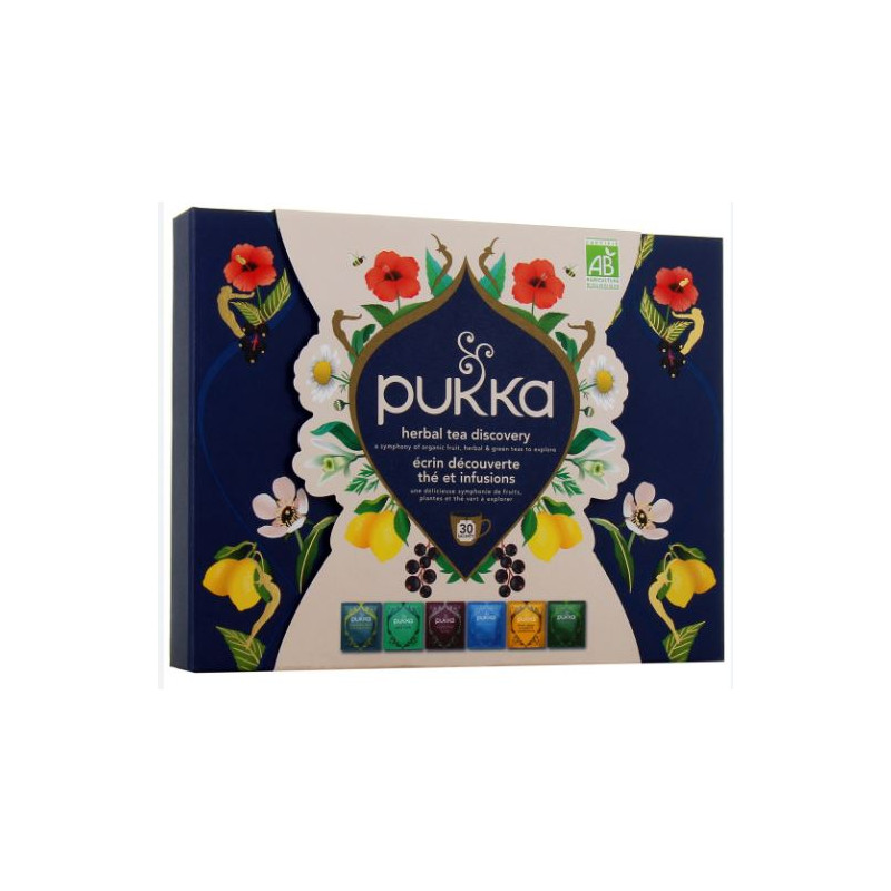 Ecrin découverte - Thés et Infusions - 30 sachets - Pukka