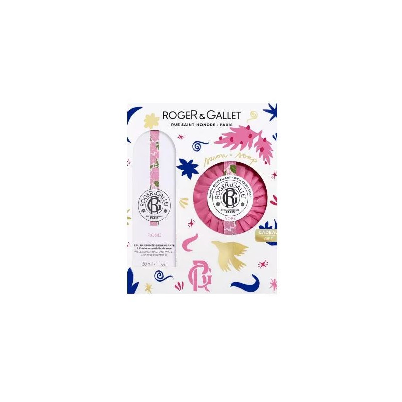 Christmas box - Rose perfume + free soap - Roger Gallet - 30 ml