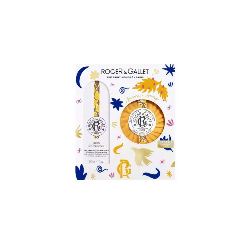 Coffret Eau Parfumée - Bois d'orange - Roger Gallet - 30ml + savon offert