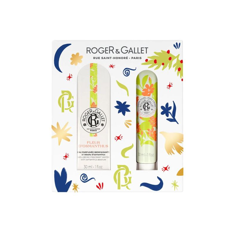 Eau Parfumée Gift Set - Osmanthus flower - Roger Gallet - 30ml + Free hand cream