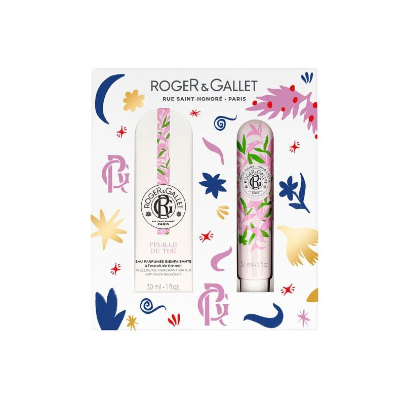 Coffret Eau Parfumée - Feuille de Thé - Roger Gallet - 30ml + crème mains offerte