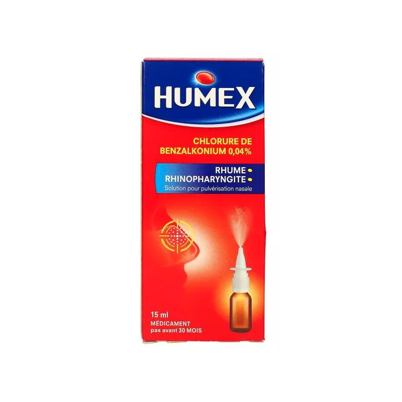 Humex Rhume Solution Pour Pulverisation  Nasale 0.04%, 15ml