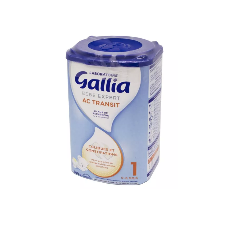 Lait AC Transit - 1er Age - 0-6 mois - Gallia - 800g