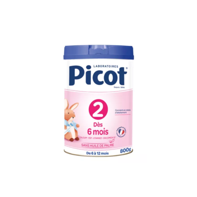 Lait 2ème âge - Dès 6 mois - Picot - 800g