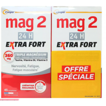 Mag 2 Magnésium 24H Extra Fort - 1 Prise Par Jour - 2 X 45 Comprimés