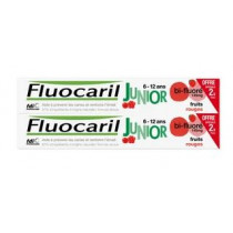 Dentifrice Enfant Junior 6-12 Ans - Fruits Rouges -Fluocaril- 2 x 75 ml